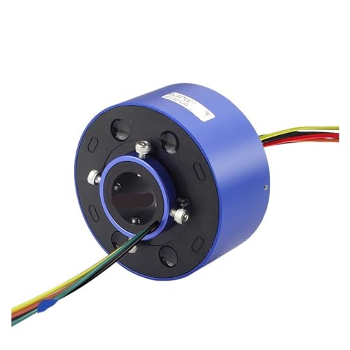 1 Pcs Ring Slip Ring 24612-way Collector Ring Conductive Ring Through Hole Slip Ring(Inner 25.4mm Outer 85mm - 6 Way 10A)