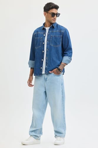 Image of SNITCH Blue Full Sleeve Denim Shirts