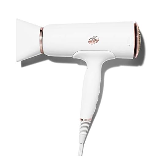 T3 - CURA Hair Dryer | Digital Ionic Professional Blow Dryer | Fast Drying, Volumizing Wide Air Flow | Frizz Smoothing | Multiple Speed and Heat Settings | Cool Shot