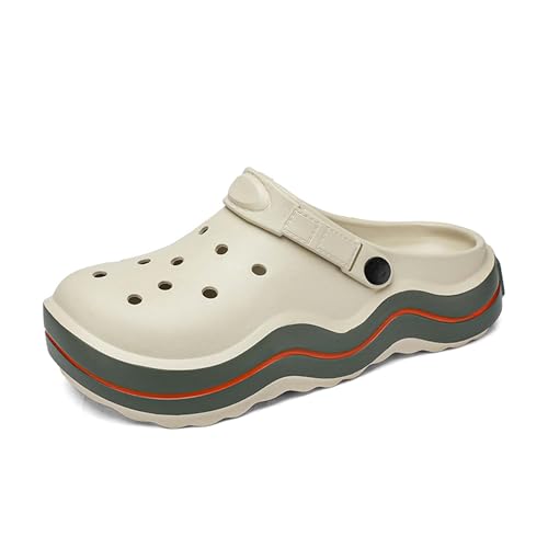 Men's Sports Sandals Women's Clogs Garden Shoes Adjustable Two Wear Mule Slippers Anti-Slip Quick-Drying Beach Shoes, Breathable and Comfortable