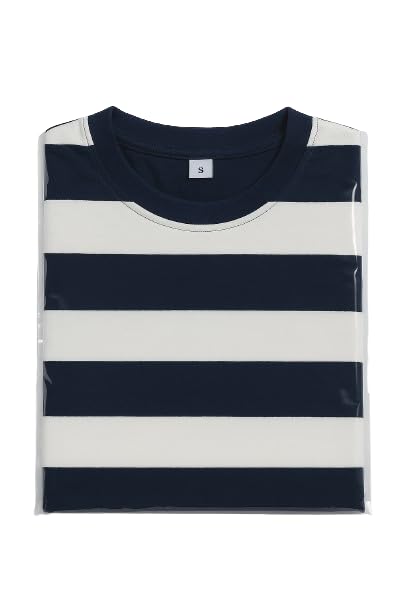 Image of Children's Striped Cotton T-Shirt, Classic Design, Multiple Colors, Age 1-7