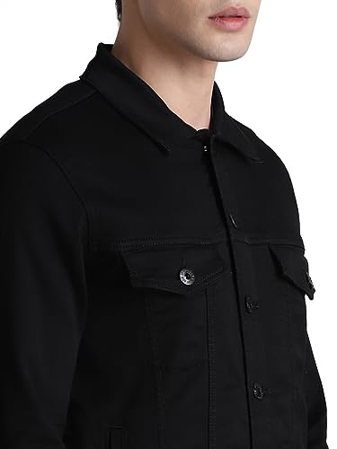 Image of JACK & JONES Men's Cotton Standard Length A-Line Coat