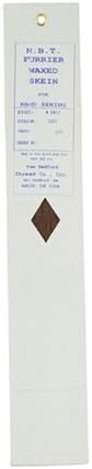 N.B.T.-Waxed Silamide Skeins Thread-Nylon,Silk Replacement for Hand Sewing-Medium Taupe