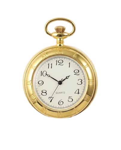 Reloj de bolsillo analógico para trajes de etiqueta con cadena de cuarzo