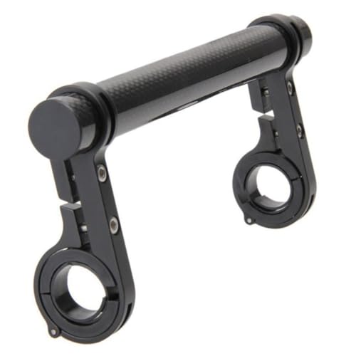 Extensor de manillar de bicicleta negro con soporte para lámpara útil 5