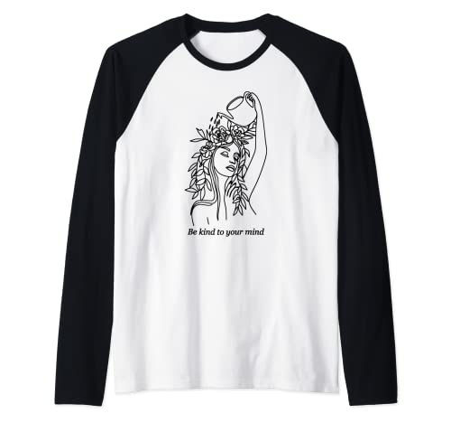 Be Kind To Your Mind Hemd für psychische Gesundheit, Plant Lady Raglan