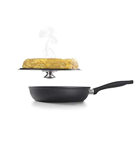 Ibili - 400626N - Sarten+Tapa Volteatortillas Induplus 26