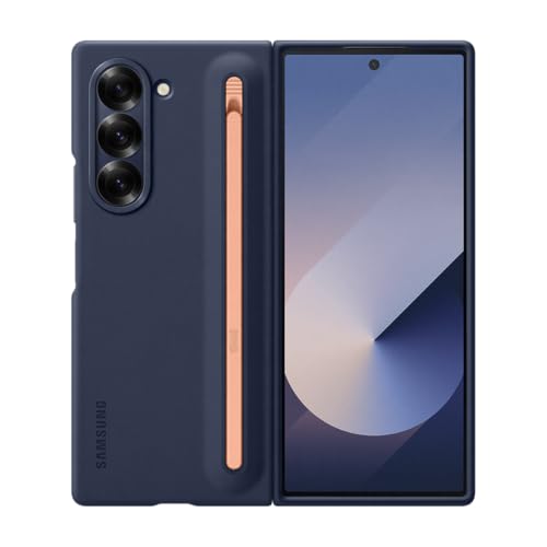 Samsung S Pen Case Funda Azul Oscuro con S Pen Rosa para Galaxy Z Fold6