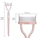 Eyelash Separator Eyelash Comb Lash Separator Tool MSQ Mascara Brush Eyelash Brush Separator Mascara Comb Arc Designed Mascara Applicator With Cover Naked Pink (1PCS)
