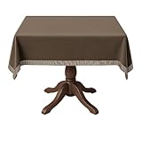 Baron Barclay Deluxe Suede Square Table Cover - 44' - Cashmere