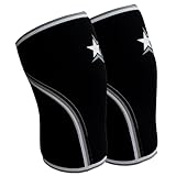 RiptGear 7mm Knee Sleeves (1 Pair)- Neoprene Compression Knee Brace for Men and Women, Compression Knee Sleeves - Knee Brace Support, Knee Sleeves Weightlifting - Squats, Deadlift (Medium)