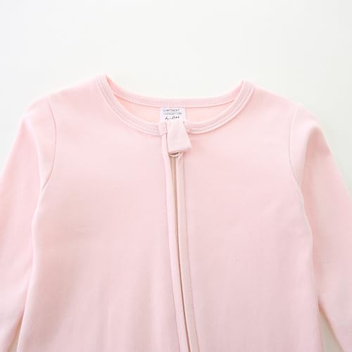 Unisex Baby Boy and Girl Zipper Onesie Solid Toddler Footie One-piece Infant Romper Jumpsuit3