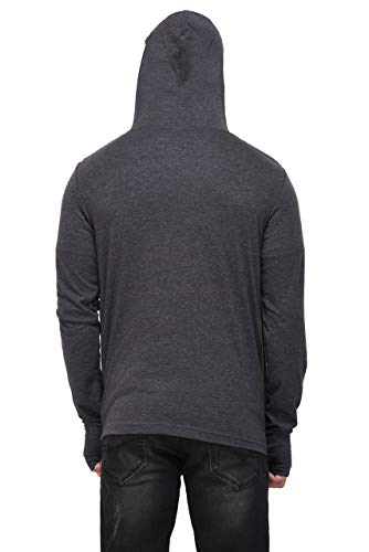 Image of Rigo Men's Cotton Cardigan (LC09171006-L 1 Charcoal Large)
