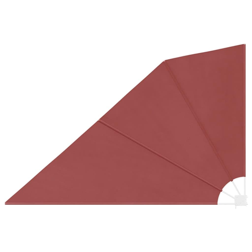 vidaXL Collapsible Balcony Side Awning Terracotta 160x240 cm