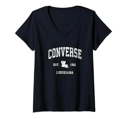 Damen Converse Louisiana LA Sportdesign im Vintage-Look T-Shirt mit...