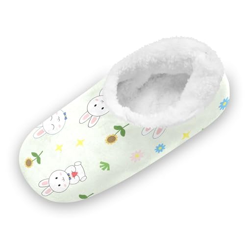 Pantoufles garçons et filles en coton chaud et polaire