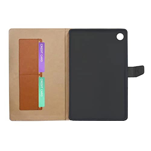 Image of The Little Shop Flip Cover Case for Lenovo Tab 4 8 inch(8504X /8504F) || 2 Card Slots Smart Leather Wallet Case with Stand || Magnetic Closure Brown