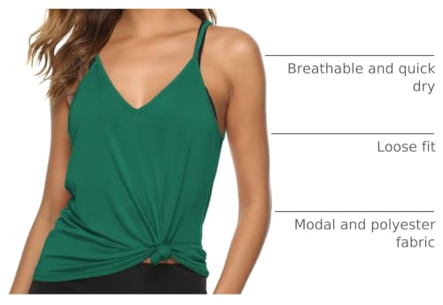 Image of LEXISLOVE Womens Workout Shirts Sexy Open Back Activewear Workout Clothes Sports Yoga Tank Tops