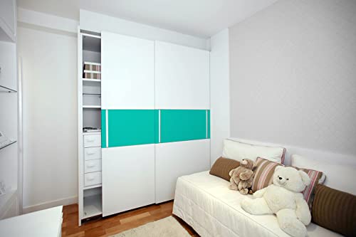 Feuille décorative pour commode turquoise 100x50 cm | Relooking meubles de cuisine - 7