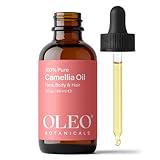 Oleo Botanicals Japanese Camellia Seed Oil (Tsubaki) – 100% Pure, Cold-Pressed & Unrefined – Moisturizer for Face, Hair, Body & Nails – Naturally Rich in Antioxidants – 2 fl oz (60 ml)