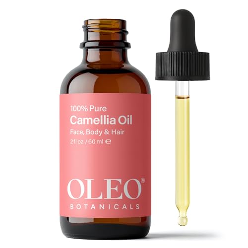 Oleo Botanicals Japanese Camellia Seed Oil (Tsubaki) – 100% Pure, Cold-Pressed & Unrefined – Moisturizer for Face, Hair, Body & Nails – Naturally Rich in Antioxidants – 2 fl oz (60 ml)