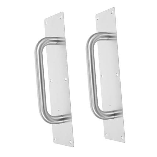 SEWOART 2 piezas Manijas para Puertas de Acero Inoxidable Resistentes Diseño Ergonómico para Puertas Cortafuego y Correderas Interiores Kit para Baños y