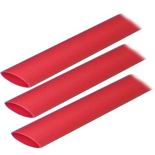 0.25 in. x 12 in. Adhesive Lined Heat Shrink Tubing ALT - Red - Pack of 10