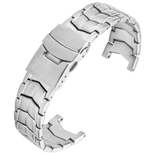 Bande Montre Casio EF-524 Acier Inoxydable 316L Bracelet Remplacement Métal 22MM Argent