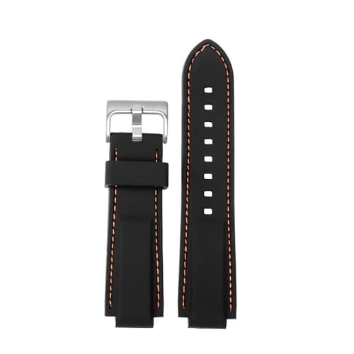 [|Ő] Timex Tide CompassV[YT2N720 T2N721 T2N739 TW2T76300VRo[EHb`XgbvX|[ch24x16mmƌ݊(Black orange-silver)