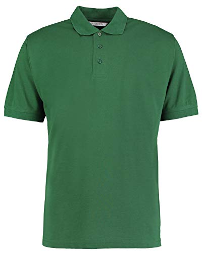 Polo Kustom Kit vert vêtement haut mixte coton piqué taille enfant 8-10 ans