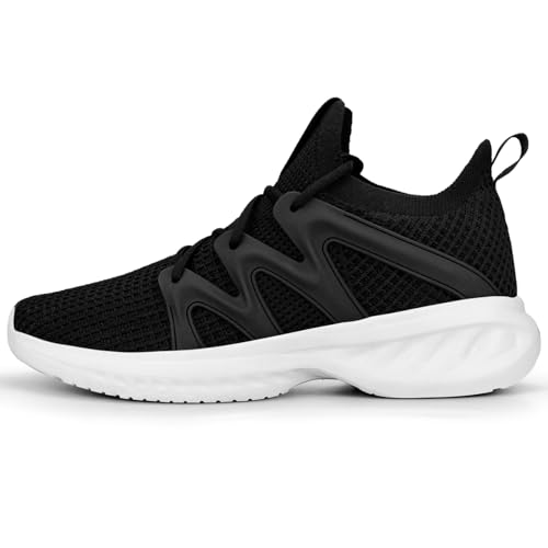 Image of Pujcs Men's Slip on Walking Shoes Athletic Non Slip Tennis Running Shoes | Lightweight Breathable Sneakers for All Day Standing,Shock Absorbing Man Footwear for Gym,Travel & Work