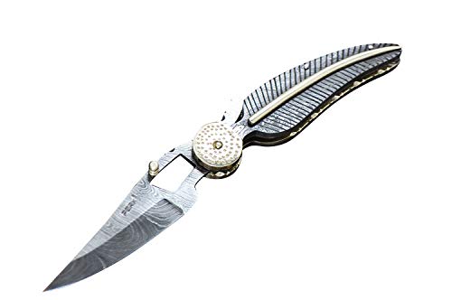 Handmade Damascus Folding Knife