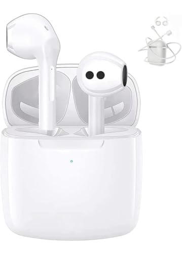 Kurt Auriculares Bluetooth 5.0 con micrófono integrado y funda protectora para caja de carga, compatible con cualquier dispositivo Bluetooth