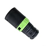 PureBowlic für Festool Anschlusshülse D 27 DM-AS/CT Adapter, grüne Verriegelung, für sicheren Schlauch, Kunststoff-Metall-Staubsaugerteil, 27 mm Durchmesser, Werkstattwerkzeug