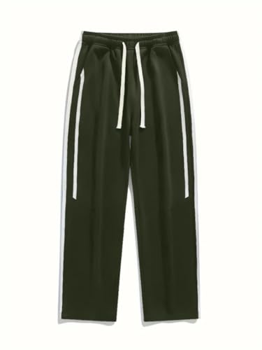 Image of GRECIILOOKS Korean Style Track Pants for Men - Loose Fit Lycra Cargo Joggers | Trendy Gym & Streetwear Bottoms with Utility Pockets (Available in Plus Size)