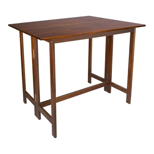 Oakestry Solid Wood Flip Top Folding Console Table Convertible to Dining Table Space Saving Multifunction Expandable Table Modern Small Space Furniture Entryway Kitchen Living Room Functional Design