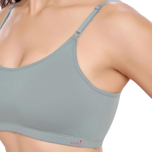 Image of juliet Women's Non Padded Non Wired Cotton Sports Bra JS 90-5 Grey 2XL