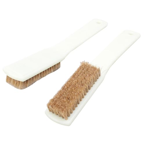 CONGARTENO 2 piezas Cepillo para Limpieza de Piedras con Cerdas de Pelo de Jabalí Unidades Herramienta Resistente para Deportes al Aire para Escalada y Boulder Mango Duradero y Práctico para