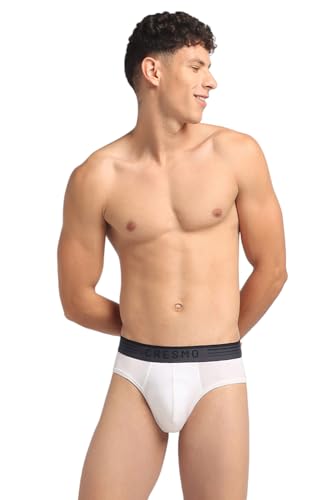 Image of Cresmo Men's|Anti-Microbial Luxury Micro Modal Underwear Breathable Ultra Soft Comfort Lightweight Brief|Pack of 2 |