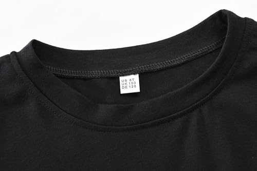 Girls St Patricks Day T-Shirts Lucky Clover Crop Tops Short Sleeve Shirts Kids Shamrock Tees 5-14 Years3