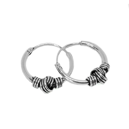 Orecchini da 12 mm in argento Sterling, stile