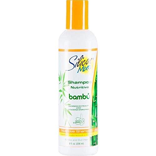 Silicon Mix - Shampoo Nutritivo con Extracto de Bambú - Unisex - 236 ml - Fortalecimiento y Suavidad para Cabello Dañado o Débil