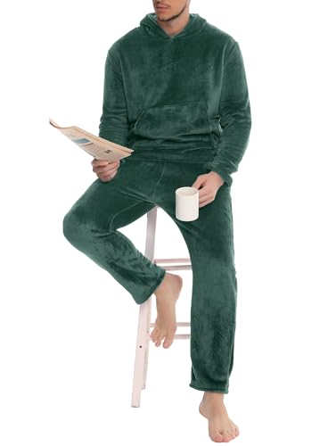 Ensemble de pyjama homme flanelle Lovasy chaud hiver confort