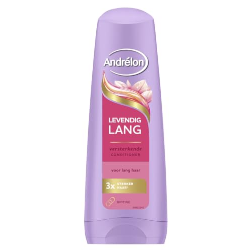 6er Pack - Andrelon Kräftigende Spülung mit Biotin - Vibrant Long (Levendige Lang) - 200ml