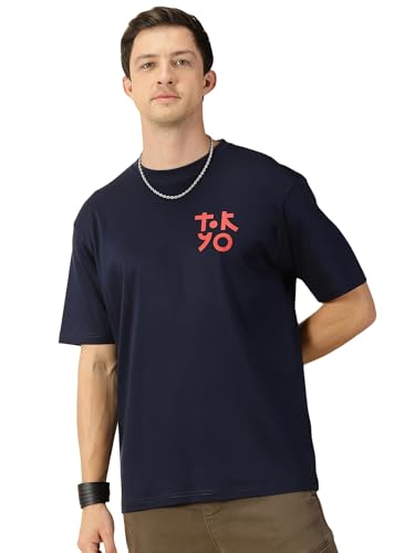 Image of Thomas Scott Men's | Graphic | Half Sleeve | Oversized Fit | 100% Cotton | Crew Collar | Casual Tshirt