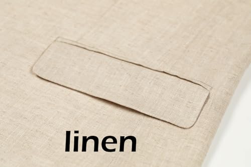 Solove-Suit Men's 2 Piece Linen Suits Set Regular Fit Casual Blazer Jacket and Summer Shorts for Men (Jacket+Shorts)3