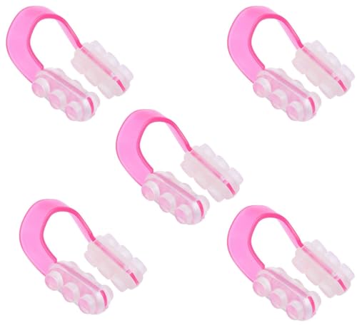 Image of Brain Freezer Nose Shaper, Fashion Invisible Nose Up Lifting Clip Shaper Shaping Tool Straightening Beauty set of 5 Pink
