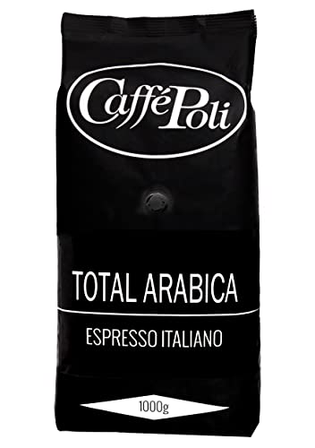 Torrefazione dal 1962 Caffè Poli - 1 Kg di caffè in grani TOTAL ARABICA