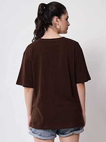 Image of FUNDAY FASHION Women Cotton Half Sleeve Oversized T-Shirt (Pack of 2)