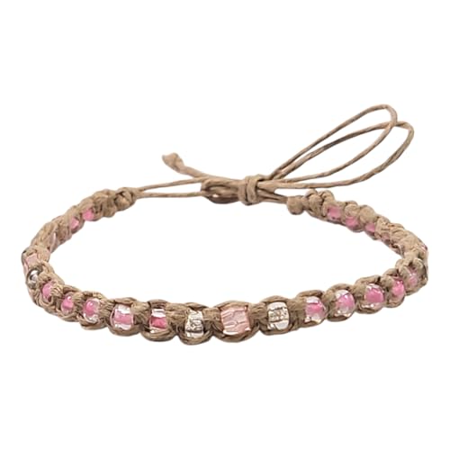 Image of BlueRica Hemp Anklet with Glass Beads